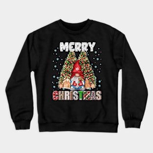 Merry Christmas Gnome Family Funny Xmas Tree Women Men Kids Crewneck Sweatshirt